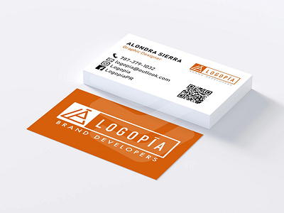 Logopia Business Cards branding business card concept design