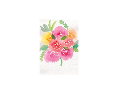 Roses flower flower illustration paint paintings roses watercolor