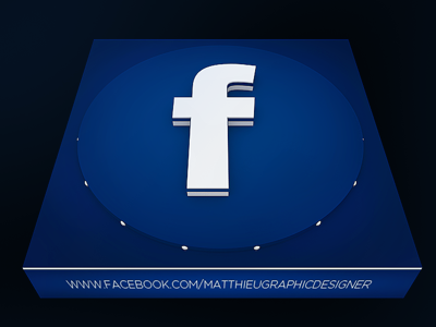 My Facebook blue cinema 4d dribbble 3d facebook icon maxon white