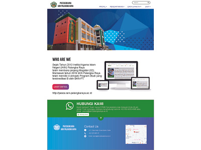 Example Web Design for University