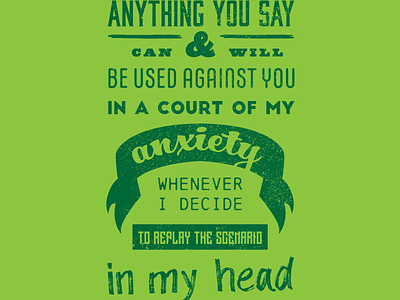 A Court of Anxiety illustrator typography vector