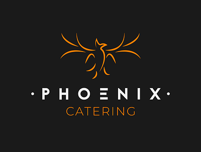 Phoenix Catering brand identity branding illustrator logo logo design visual identity