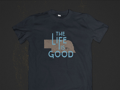 Nebraska Life Is Good T-Shirt Mockup