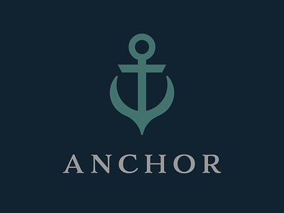 Anchor branding illustrator logo logo design