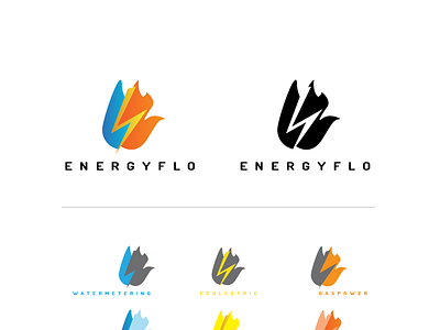 Energyflo illustrator logo logo design