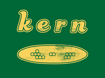 Kern On The Cob illustration illustrator kerning vector