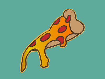 Cheesy Pizza Slice illustration illustrator tshirt design vector vector art