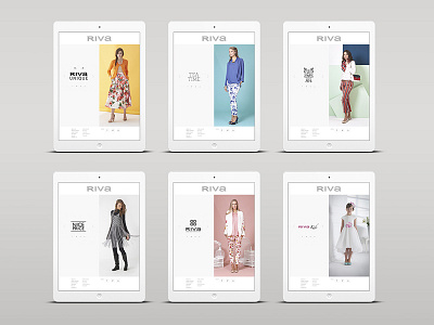 Riva Fashion - Website re-design - UI-UX clean fashion minimal responsive ui ux web design