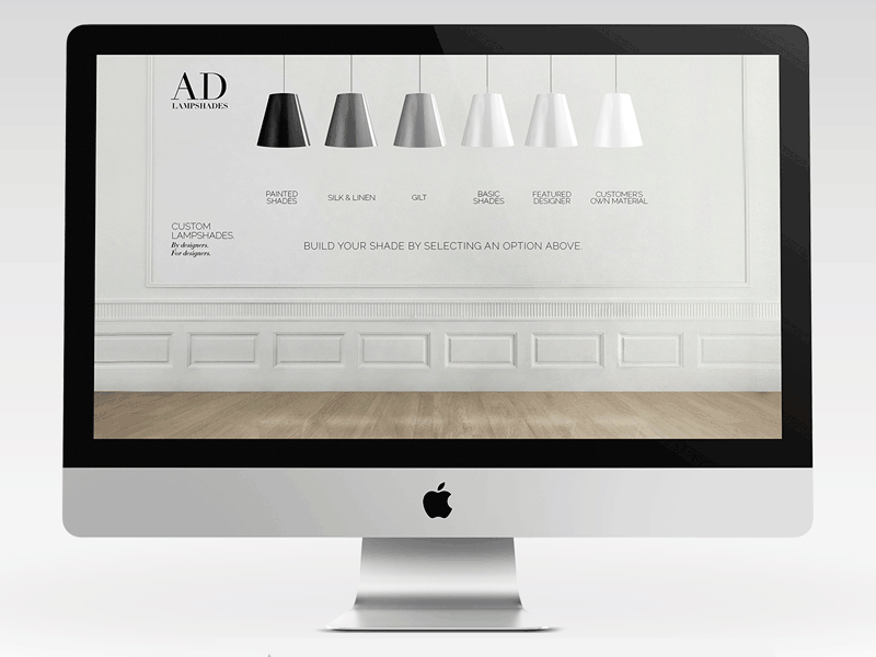 Landing Page clean decoration design fashion interactive minimal responsive ui ux web design