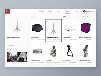 3D printing service Web app