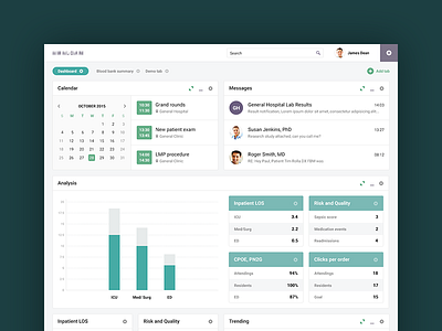 Interface for medical staff and laboratories