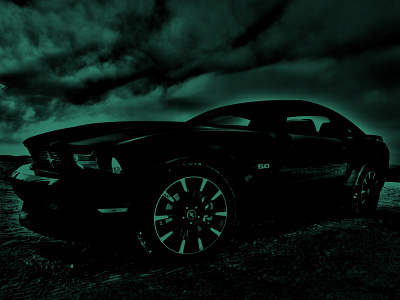 Mustang art black car clouds decoration design ford ford mustang graphic graphic design graphic art graphic artist graphic artists interior design mustang photo photo art snow teal wall art