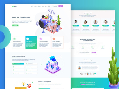 StartP - IT Solutions, Software and SaaS Template agence cloud app corporate branding hosting template information technology saas software startup startup branding