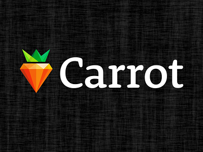 Carrot Logo carrot crystal gem logo rooney shiny