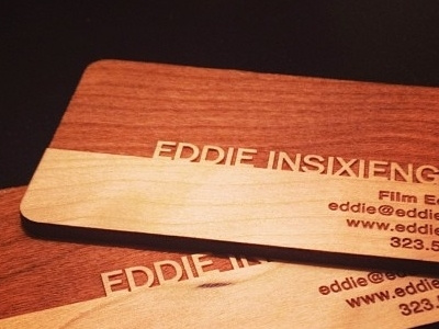 wooden business cards