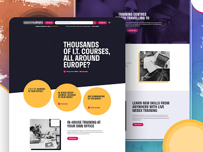 Online Courses Website flatdesign latestui online courses popular design trending design trending ui weblayout website design