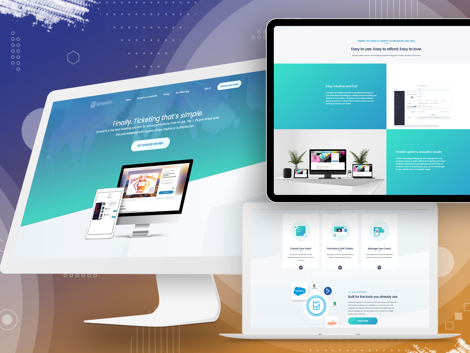 Event Website Layout by Brijesh Rana for The One Technologies on Dribbble
