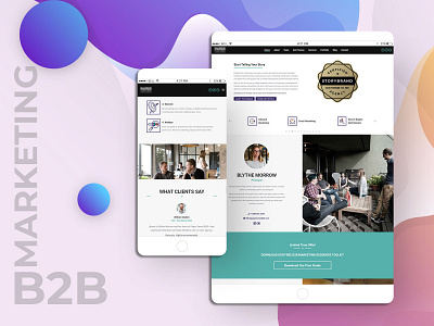 B2B Marketing Responsive UI