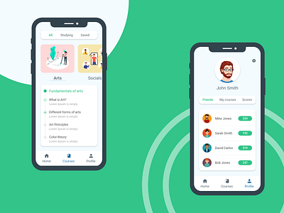 Online Learning App UI