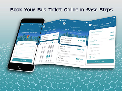 Book Your Bus Tickets Online booking app bus booking find buses illustration design ios minimal design online booking ticket ticket booking app trending ui