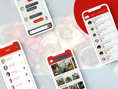 Restaurant Food Order - App UI chat ui food delivery app ios app design latest ui online booking order online restaurant app trending ui