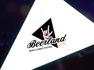 "Beerland Music & Dance Festival" Fictional Music Festival Logo graphic design logo logo concept trending logo