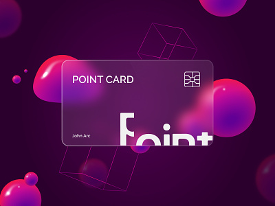 Point Card branding card ui