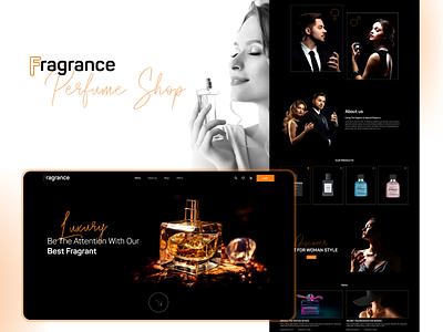 Perfume Shop ecommerce perfume ui web design website