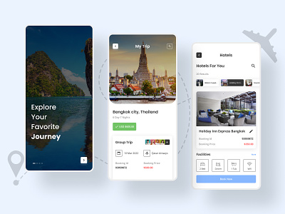 Travel App Concept app app design mobile app travel trending ui ui