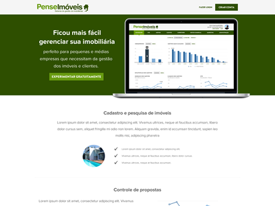 Pense Imóveis ai design interface ui user