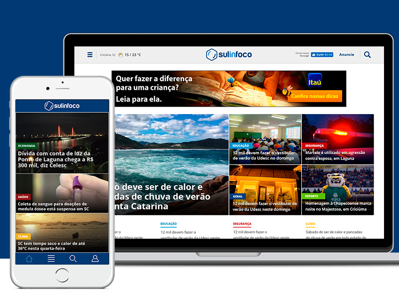 Sulinfoco ia design responsive app news portal