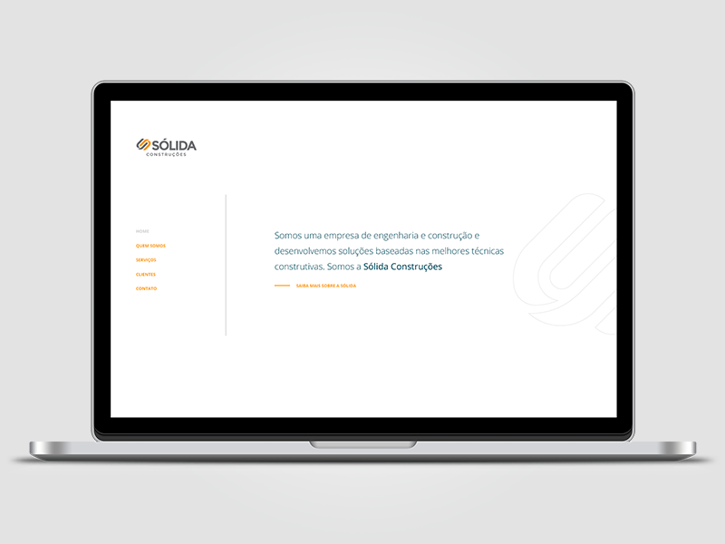 Sólida Construções visual design ia website site web design