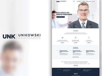 UNK Advogados Associados design ia responsive single page site ui visual design web website wordpress