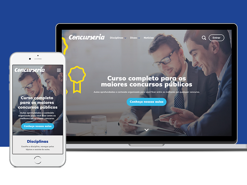 Concurseria ai responsive ux visual design ui design