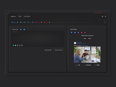 Dark Neumorphic - Create Social Media Post.