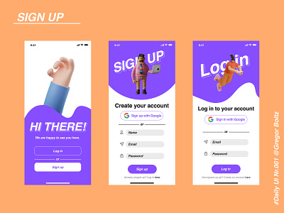 Sign up - Daily UI #001