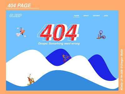 404 - Daily UI #008 404 dailyui design landing page ui