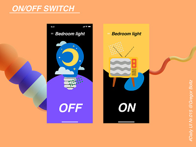 ON/OFF Switch - Daily UI #015 app dailyui design illustration switch ui