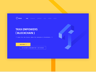 More on Redesign for Taxa blockchain branding design development hacker illustration taxa tech ui ux vector website