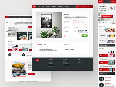 E-commerce Webshop custom e commerce ecommerce ecommerce design green photo photoproducts photoservice plants red redesign webshop