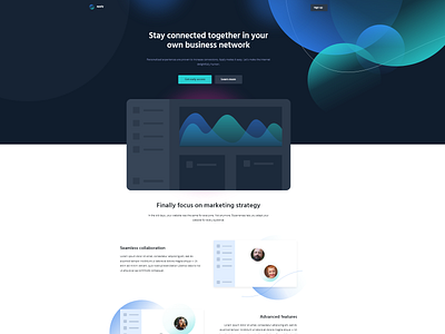 Landing page template app blue business landing landing page landing page design landingpage pink saas template turqoise