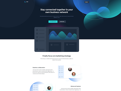 Landing page template