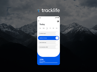 Tracklife App Design app app design habit tracker habits