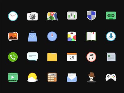 Dark icons