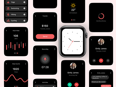 Apple Watch Screens android apple applewatch inspiration ios ui ux watchface watchos