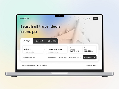 High Fly - Flight Booking Landing Page