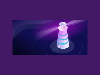 Lighthouse 404 404 error coast error 404 illustration isometric isometric illustration light lighthouse neon not found ocean page not found sea search shore