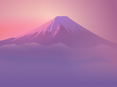 Fuji figma fuji illustration japan landscape mountain