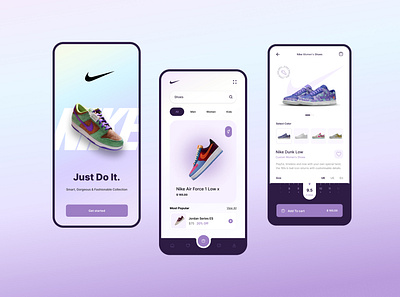 Nike Shoes App nike ui ux