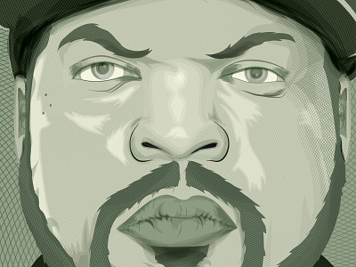 Ice Cube Dollar dollar graphic design green ice cube illustration pop art portrait vector